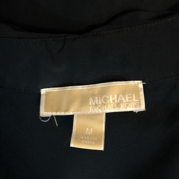 Michael Kors Navy Flowy Top - Picture 3 of 4